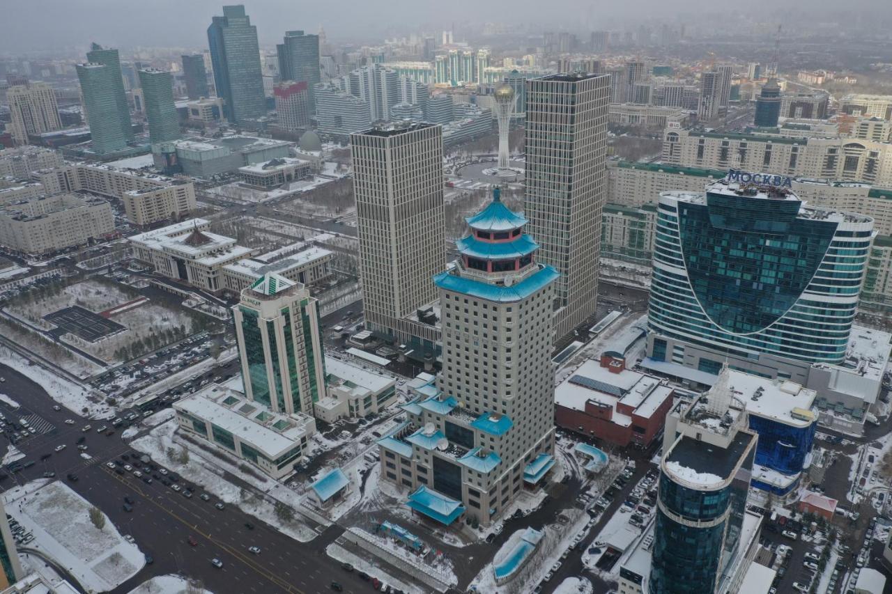 Beijing Palace Soluxe Hotel Astana Exterior foto The Khan Shatyr Center